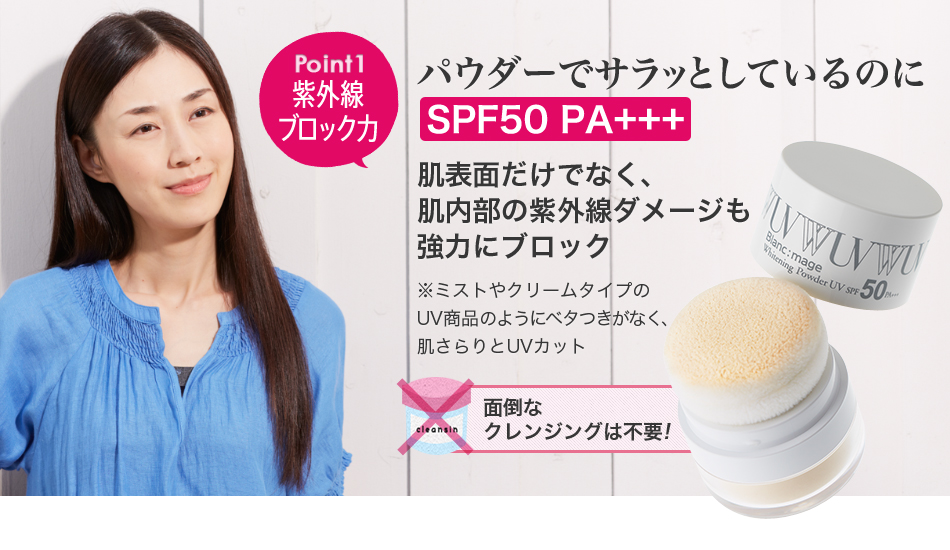 Point1 紫外線ブロック力