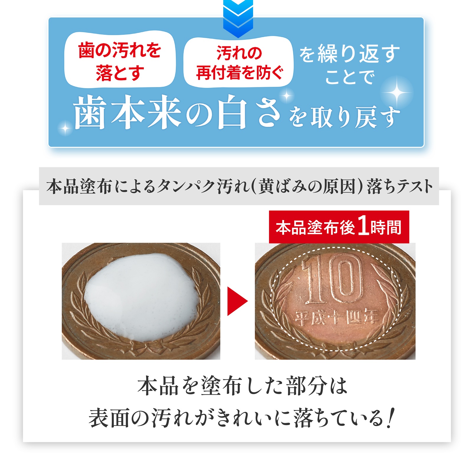 薬用ホワイトニング デンタブラッシュ EX特徴１
